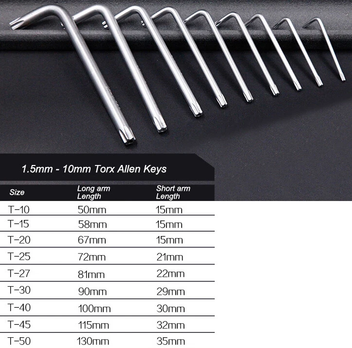 Star allen 2024 key sizes