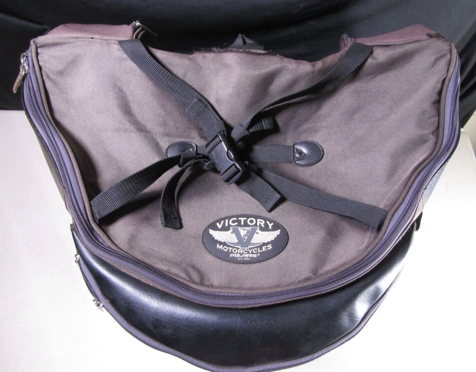 Bolsa de respaldo Victory para motocicleta 16" de alto x 22" de ancho x 16" de profundidad ¡GRANDE! Universal Foto 2 de 4