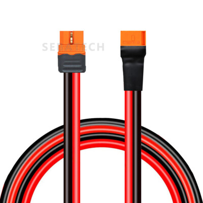 10 AWG XT60i to XT60i Female to Male Connector Solar Extension Charging Cable