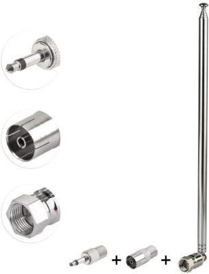 7-Section Telescopic FM Antenna For Marantz Bose-Wave Music System Indoor Digita