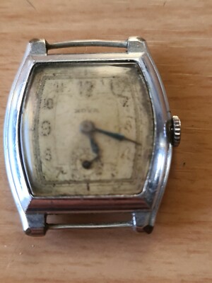 Montre Bracelet Vintage Art Déco NOVA - Mécanique Manuelle - Boîtier Acier Tonneau - Occasion Fonctionnelle