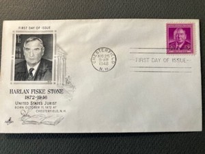 FDC, Harlan Fiske Stone, 3c, 1948 (Unaddressed, ArtCraft)