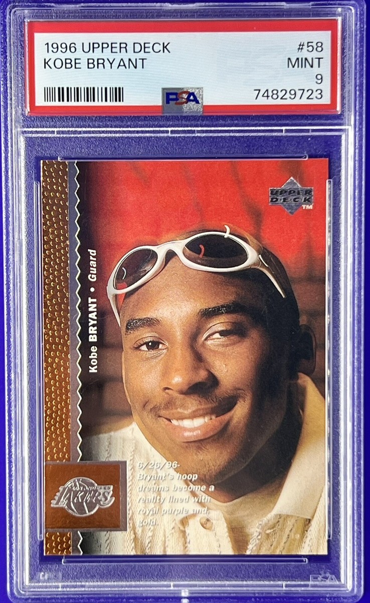 コービー・ブライアント 1996 Upper Deck RC PSA 9 1996 Upper Deck KOBE Bryant ROOKIE Card Graded PSA 9 | eBay