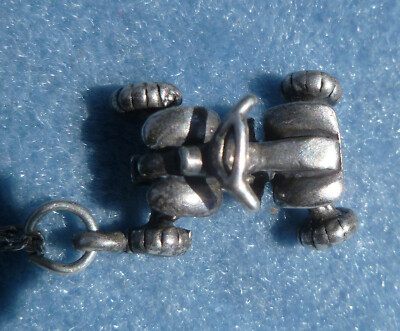 ATV Four Wheeler 4-Wheeler Quad Sterling Silver Charm, Made In The