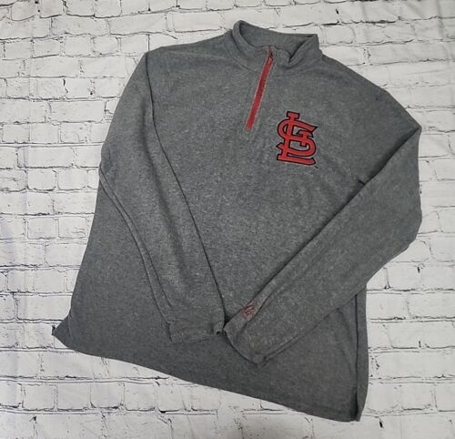 NEW St Louis CARDINALS 1/4 Zip Pullover Fleece SGA Stadium Giveaway X-LARGE