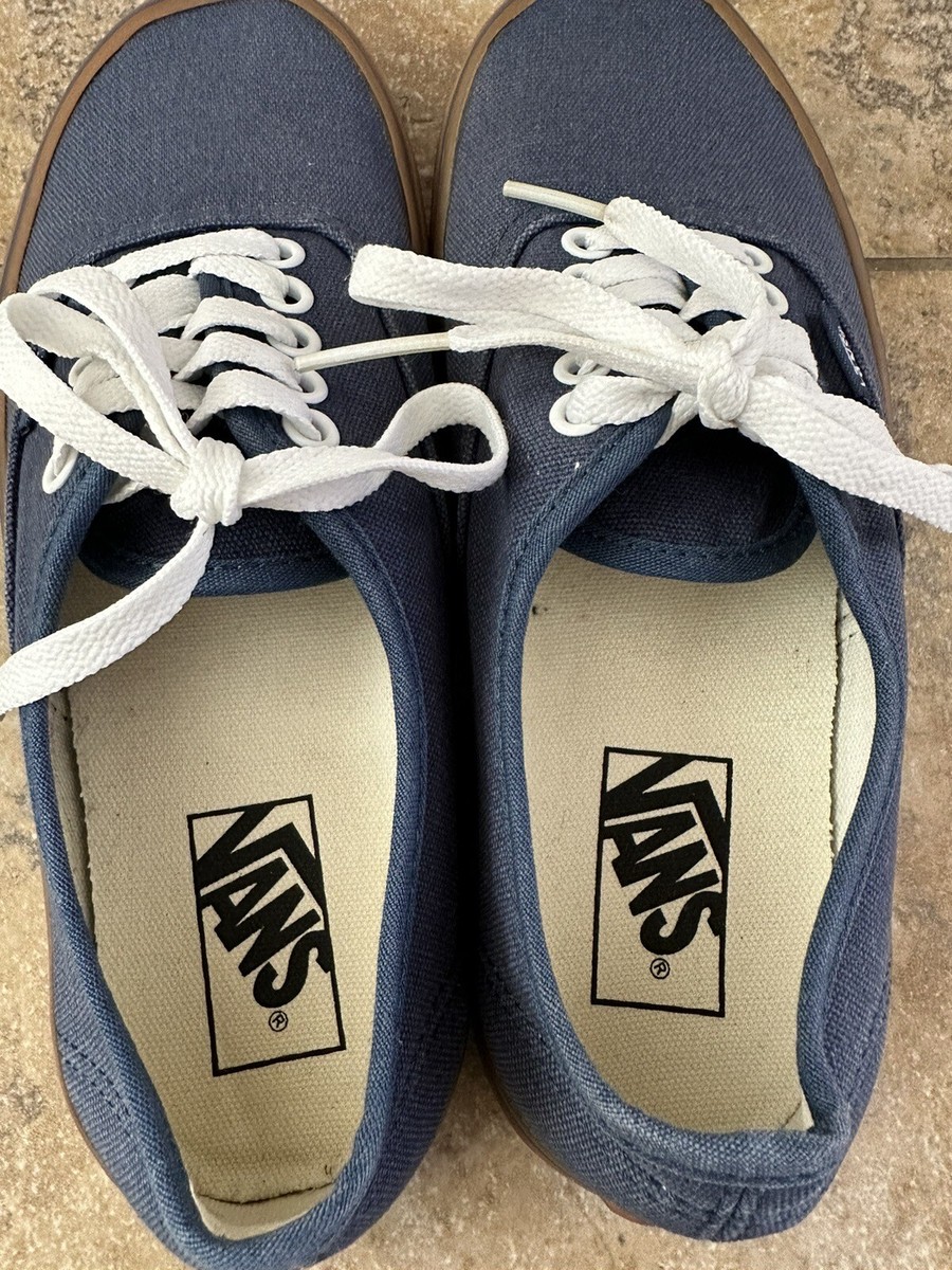 Vans Off the Wall Skate Shoes Low Tops  Blue Men\'s 6.5 Women\'s 8 Vans Off the Wall Skate Shoes Low Tops Blue Men main image 2