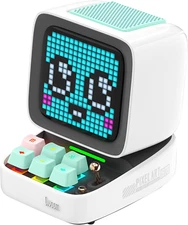 Ditoo Bluetooth Pixel Art Speaker with LED Display & Smart Alarm - White