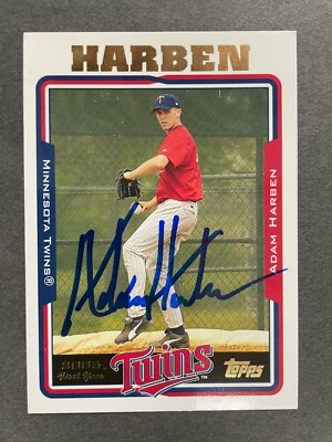 2005 Topps SIGNED: Adam Harbin, TWINS #UH237