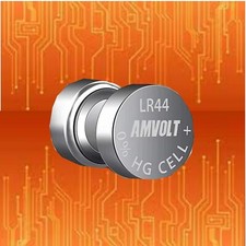 Amvolt Premium Button Battery LR44 (single battery) 