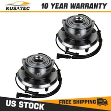 Pair Front Wheel Hub Bearing Assembly For Jeep Wrangler 2007-2013 5 Lug Bolts