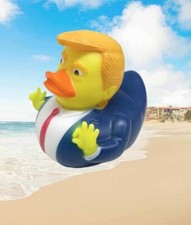 Blue Suit fun Donald Trump Rubber Duck for Jeep Ducking 3.5" Fast USA Shipping