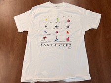 VINTAGE SANTA CRUZ LUKE A TUKE 1991 XL T SHIRT SINGLE STITCH DEADSTOCK NOS TEE