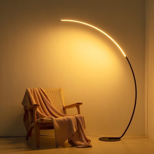 Arc Floor Lamp with Remote Control - Modern Standing Bright LED Floor Lamp fo...