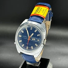 Chaika USSR (Soviet) CAL.2628.H mechanical watches blue dial with date and day
