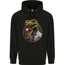 Felpa Divertente Beer T-Rex Dinosauro Alcolico Uomo