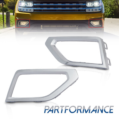 Fog Light Trim Set For 2018-2020 Volkswagen Atlas Front Left and Right Side