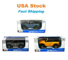 2021 Ford Bronco Badlands Maisto & Showcasts Diecast Cars 7", 1:24, 3 Colors NIB