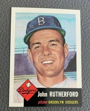 1991 Archives 1953 #137 John Rutherford  - Brooklyn Dodgers