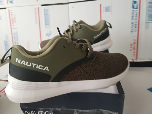 Zapatillas con cordones Senka Nautica para mujer - Oliva talla 10 M zapatos plumín #1i - Imagen 2 de 20