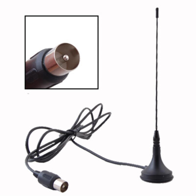 Antenna HDTV DVB-T 5dBi 1.5 m(5 ft) Black Mini Aerial Aerial With Magnetic Base