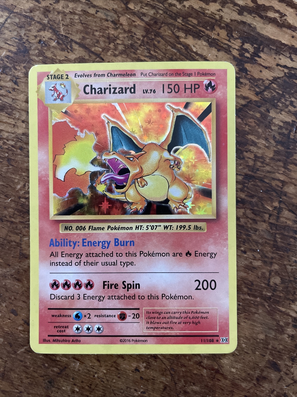 Pokemon 2016 XY Evolutions Rare Holo Charizard Near Mint 11/108 | eBay
