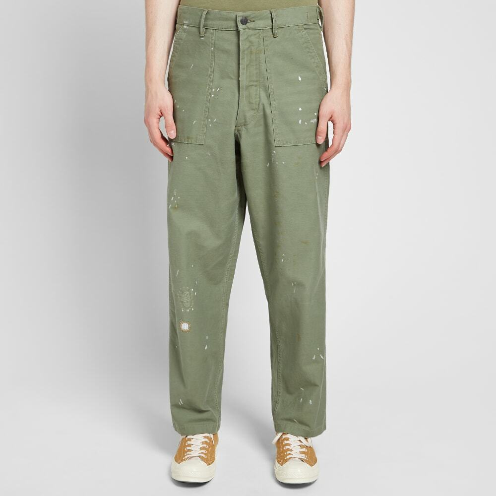 Polo Ralph Lauren Relaxed Fit Distressed Paint Splatter Army Polo Ralph Lauren Relaxed Fit Distressed Paint Splatter Army