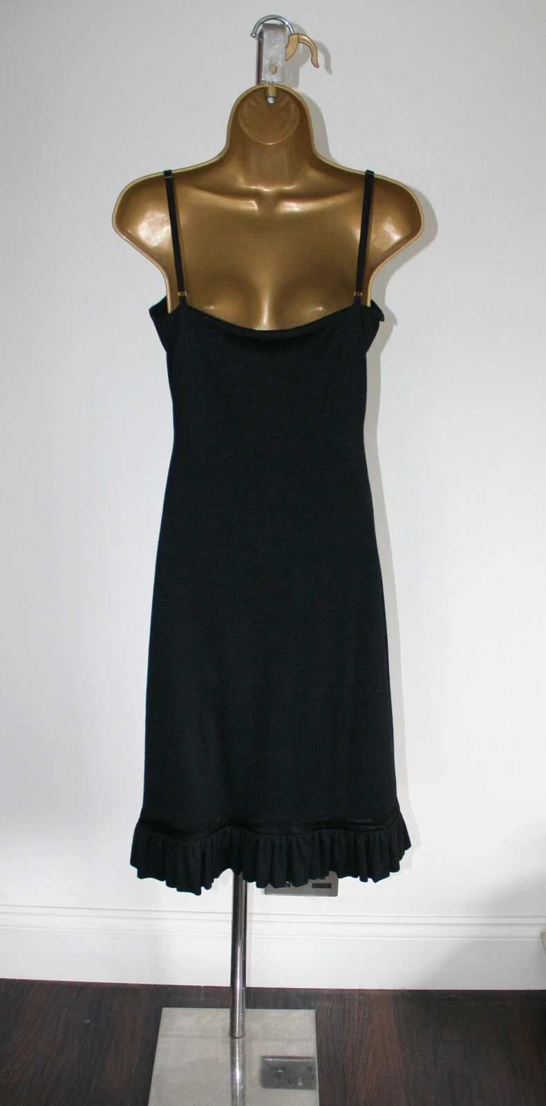 Abito da cocktail Moschino donna grigio antracite taglia UK 10