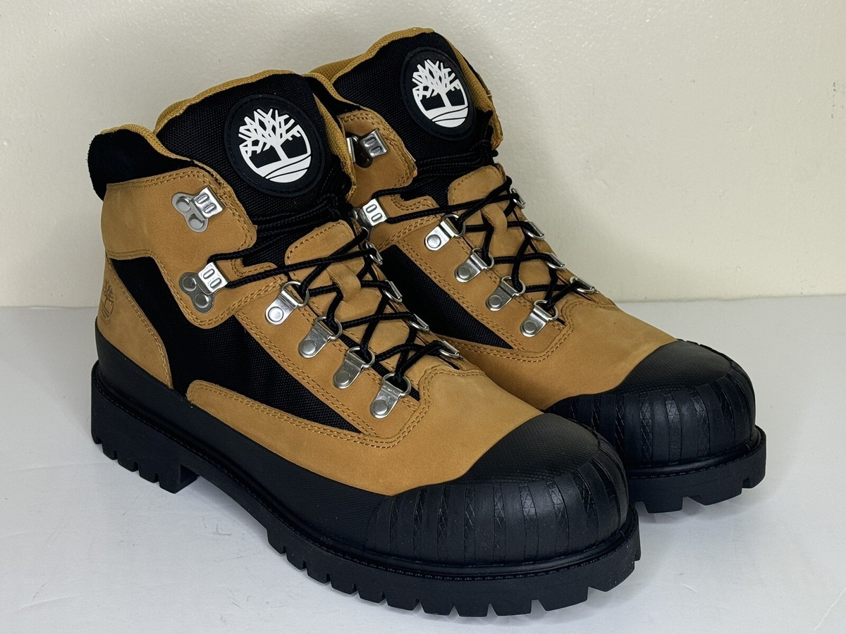 Timberland Men\'s Heritage Waterproof Wheat Nubuck/Rubber Hiking Boots A2QRJ Men main image 4
