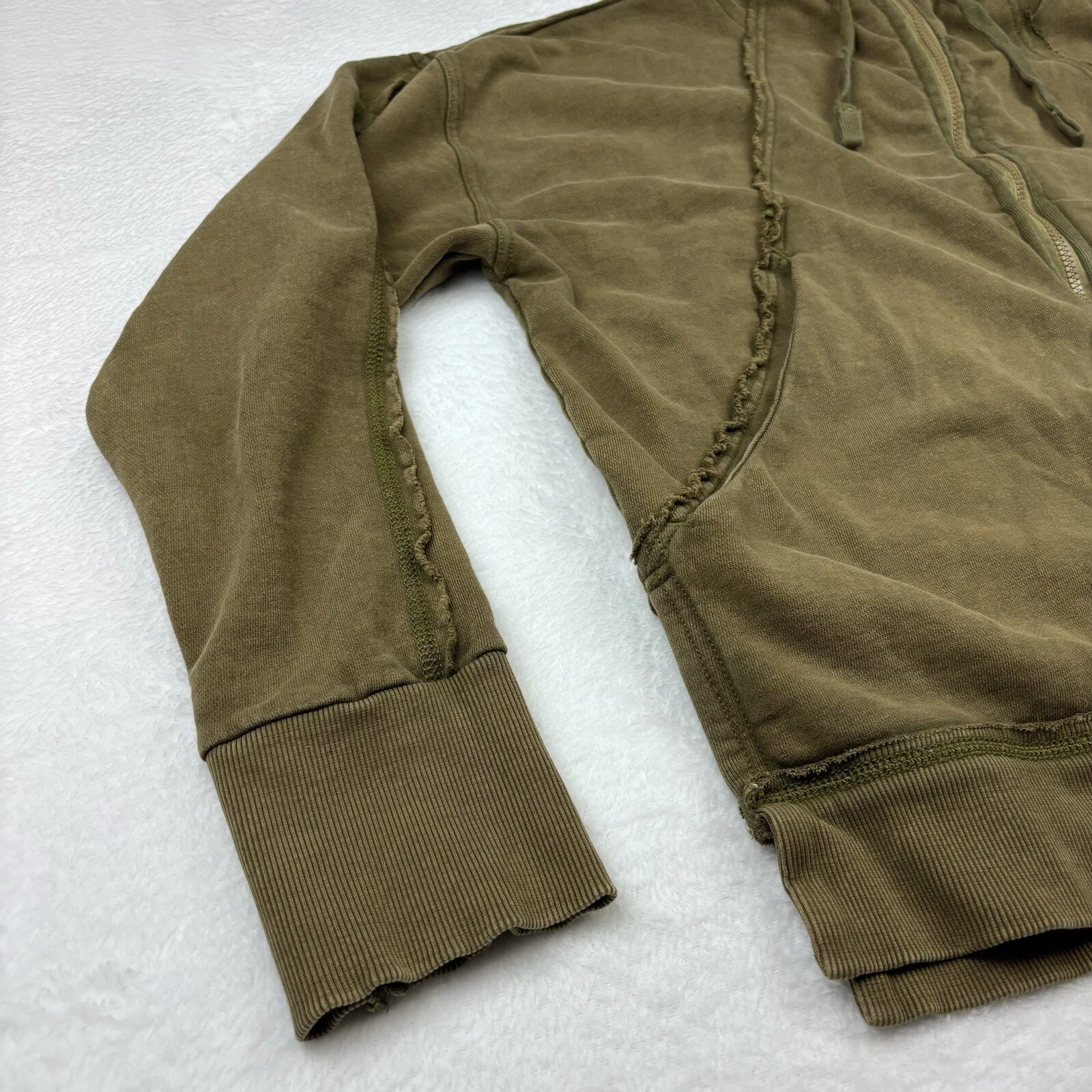 free-people-movement only one zip up hi low hoodie