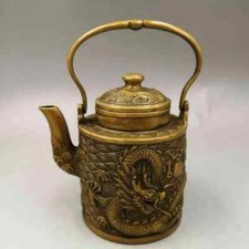 铜1900-1940 中国风茶壶| eBay