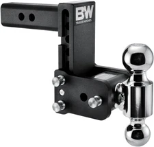B&W Trailer Hitches Tow & Stow Adjustable Trailer Hitch Ball Mount - Fits 2" Rec