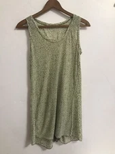 Women's Blouse Green Sheer Sleeveless Feminine *No tags