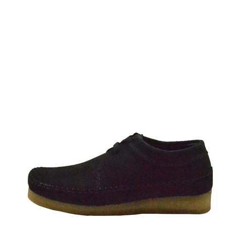 Clarks Men's Originals Weaver Lace Up Moccasins 65081, Size: 9, Black