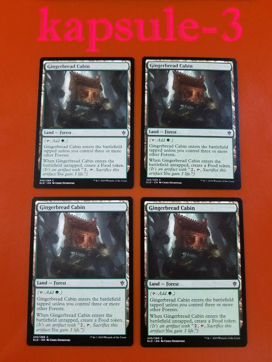 4x Gingerbread Cabin | Throne of Eldraine | MTG Magic Cards