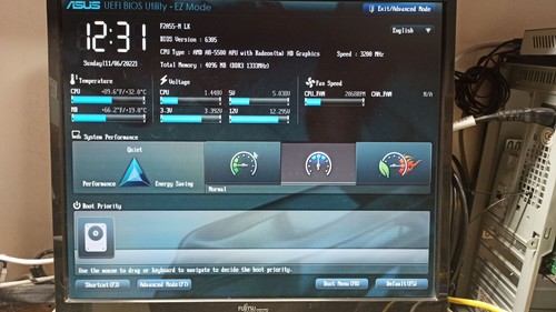 Placa madre Socket FM2 ASUS F2A55-M LK AMD con CPU de cuatro núcleos A8-5500 y enfriador - Imagen 6 de 9