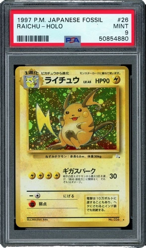 Raichu Pokémon TCG Nintendo Individual Collectible Card Game Cards