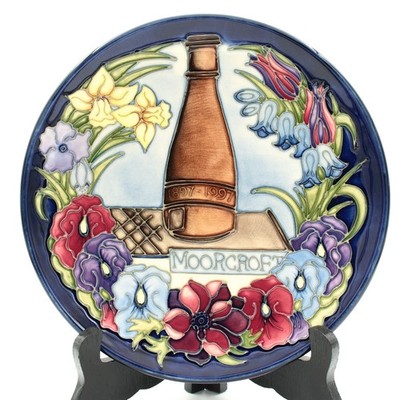 Moorcroft Centenary Plate Limited Edition by Rachel Bishop 22 cm Durchmesser