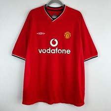 Manchester United 2000/2002 Umbro Home Football Soccer Jersey Shirt Men Size 2XL