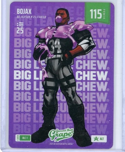 Bojax Bo Jackson Battle Arena NSCC Big League Chew Grape Foil BLC-1 ALT