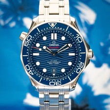 2025 Omega Seamaster Diver 300M 210.30.42.20.03.001 Blue Wave 42mm Steel B & P