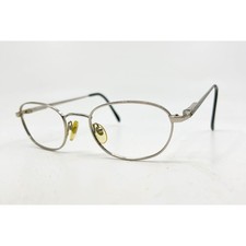 Geoffrey Beene Eyeglasses Women Silver Oval Metal GB 1174 49-21-138