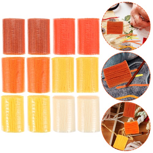 Crafting Yarn Set 12Pcs for Rug Making Latch Hook Soft Acrylic - Picture 5 of 12