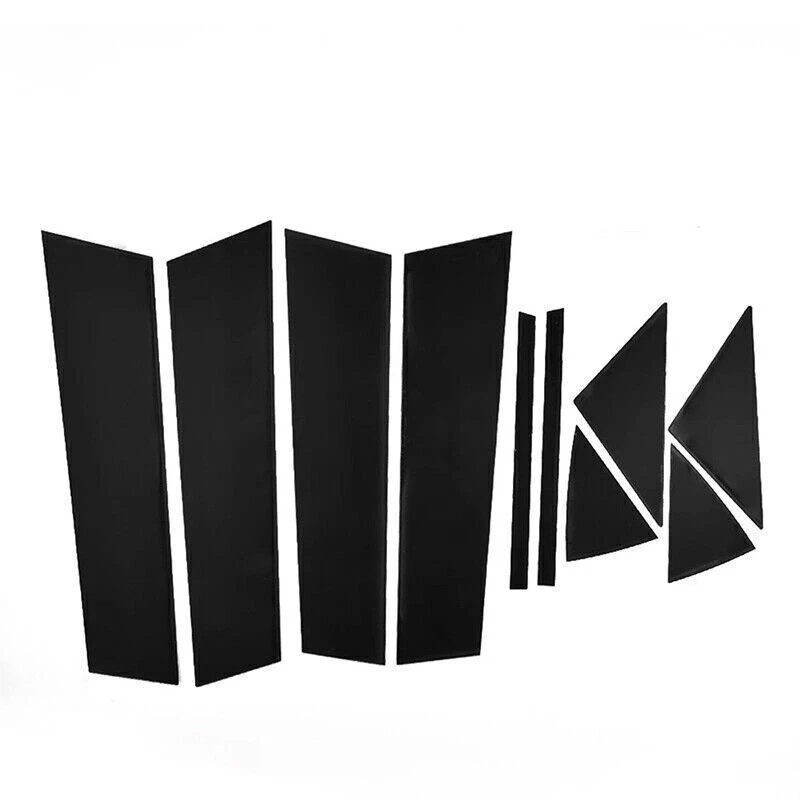 Juego de postes de pilar de acero negro para molduras de puerta kit de cubierta de piano apto para Mazda 3 2014-2018 Foto 2 de 3