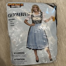 Women's Oktoberfest Costume German Dirndl Dress Traditional Bavarian Medium New