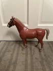 Vintage 1973 Louis Marx Johnny West Horse w/ wheels And Bridle 13 1/2"H