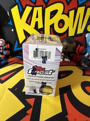 2024 Topps Finest UFC MMA Factory Sealed Blaster Box w/ 3 Glitter Refractors - Picture 2 of 5