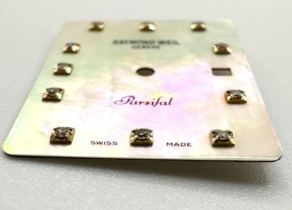 Preowned Raymond Weil Parsifal 23.4x19.0 Rectangular MOP Diamond Dial Part - Image 3 of 4