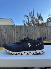 Men s OnCloud Black Leather Running Shoes Siz...
