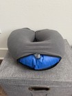 Lifeadventure Travel Pillow Fleece Inflatable Gray With Black Storage Bag — photo 4