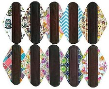 10PCS 14 Inch Overnight Cloth Reusable Washable Menstrual Pads Sanitary Pads